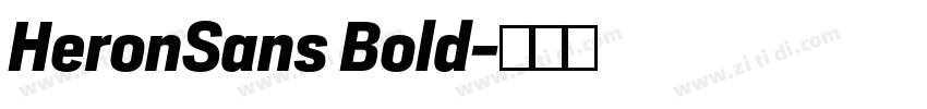 HeronSans Bold字体转换